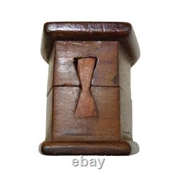 Antique Tabatière à système En Forme De Cerceuil Repose En Paix snuf box