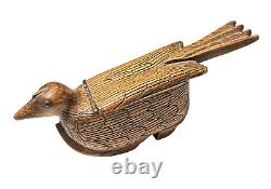 Antique tabatière sabot à l'oiseau