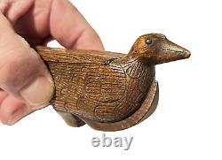 Antique tabatière sabot à l'oiseau