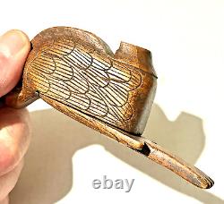 Antique tabatière sabot à l'oiseau