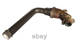 Antique tête de fontaine au dauphin en bronze 18-19ème