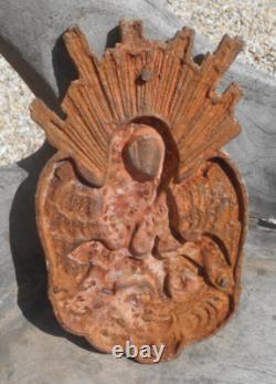 Armoiries d'Arbois (Jura) Plaque En Fonte Peinte