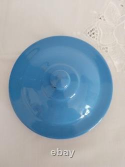 Arrosoir Ancien En Tôle Émaillée Bleue, Haut 42 CM Env No Cafetiere, No Broc