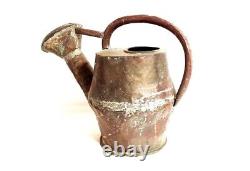 Arrosoir ancien cuivre balustre signé Peschard Quai Mégisserie Paris XIXème