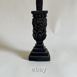 Art Populaire Du XVIIe Et Xixe Siècle Crucifixion Bois Sculpté Époque Louis XIII