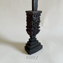 Art Populaire Du XVIIe Et Xixe Siècle Crucifixion Bois Sculpté Époque Louis XIII