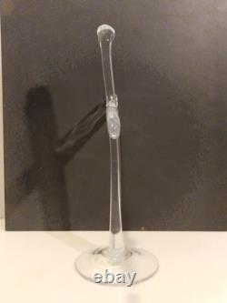 Art populaire / curiosité Grand crucifix en verre soufflé H. 36 cm ca 1970