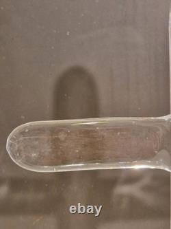 Art populaire / curiosité Grand crucifix en verre soufflé H. 36 cm ca 1970