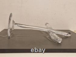 Art populaire / curiosité Grand crucifix en verre soufflé H. 36 cm ca 1970