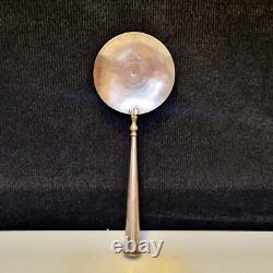 Asie Grande cuillère de service (riz.) en argent et bronze argenté L. 30,5