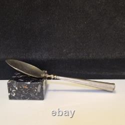 Asie Grande cuillère de service (riz.) en argent et bronze argenté L. 30,5