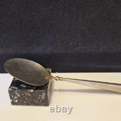 Asie Grande cuillère de service (riz.) en argent et bronze argenté L. 30,5
