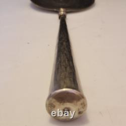 Asie Grande cuillère de service (riz.) en argent et bronze argenté L. 30,5