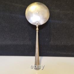 Asie Grande cuillère de service (riz.) en argent et bronze argenté L. 30,5