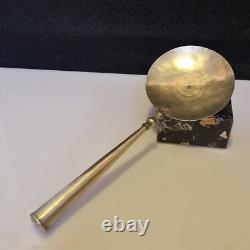 Asie Grande cuillère de service (riz.) en argent et bronze argenté L. 30,5