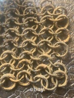 Authentique coquille cotte de maille annulaire médiéval Moyen-âge Renaissance