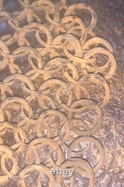 Authentique coquille cotte de maille annulaire médiéval Moyen-âge Renaissance