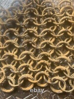 Authentique coquille cotte de maille annulaire médiéval Moyen-âge Renaissance