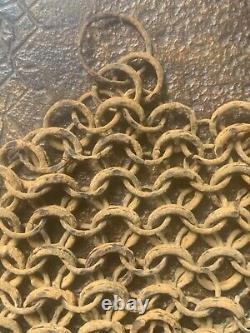 Authentique coquille cotte de maille annulaire médiéval Moyen-âge Renaissance