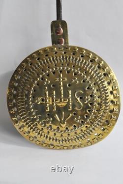 Bassinoire En Laiton Et Fer Forgé Circa 1700