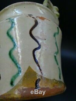 Beau Et Rare Porte-cuilleres Cuillerier Terre Vernissée Haute-savoie Art Populai