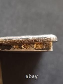 Belle Tabatière Argent Massif Niellée XIXéme 78,5g Minerve