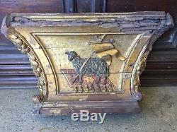 Boiserie en Bas Relief sculpté, chapelle Hospitalière, Bois Doré XVIII ème