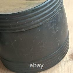 Boite Laquée Russe Ancienne XIX Ème Scène De Troïka 12x12cm Intérieur Argenté