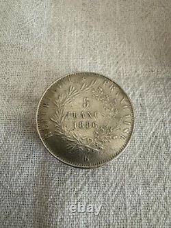 Boite Porte-Louis Trompe L'oil Pièce De 5 Francs 1886