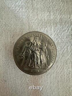 Boite Porte-Louis Trompe L'oil Pièce De 5 Francs 1886