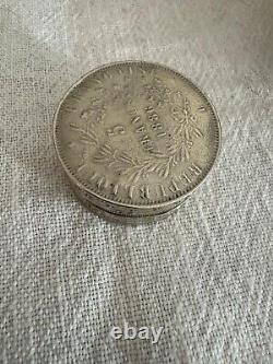 Boite Porte-Louis Trompe L'oil Pièce De 5 Francs 1886