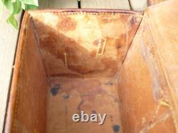 Boîte cartouchière ancienne en cuir