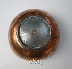 Bol persan indien ancien en cuivre XIXe siècle