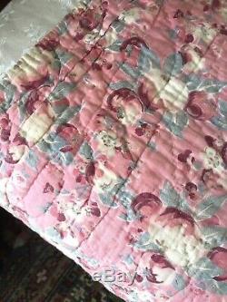 Boutis Ancien Couverture Piquée Tissu Lin Antique Victorian Linen Fabric quilt