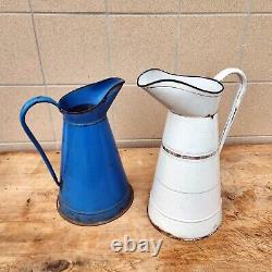 Brocs anciens en email set de 2 pour décoration intérieure ou extérieure