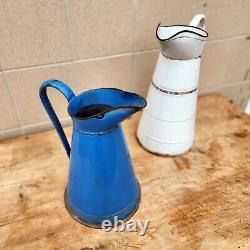 Brocs anciens en email set de 2 pour décoration intérieure ou extérieure