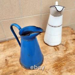 Brocs anciens en email set de 2 pour décoration intérieure ou extérieure