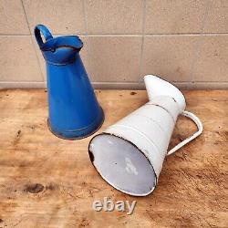 Brocs anciens en email set de 2 pour décoration intérieure ou extérieure