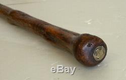 CANNE A SYSTÈME EPOQUE 19ème FAIT DANS UNE RACINE DE BOIS