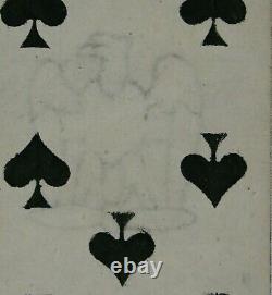 CARTE à JOUER, ancien jeu de cartes, aigle impérial, filigrane, cartes anciennes