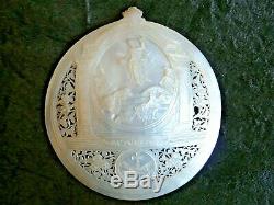 COQUILLAGE NACRE JERUSALEM SCULPTE ET AJOURE RELIGIEUX RESURRECTION 19ème SIEC 2