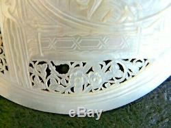 COQUILLAGE NACRE JERUSALEM SCULPTE ET AJOURE RELIGIEUX RESURRECTION 19ème SIEC 2
