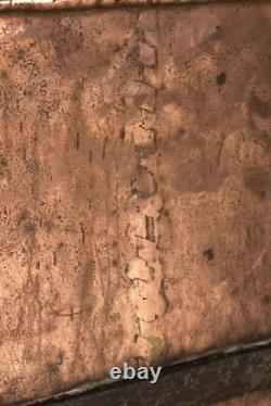 CUIVRE 18e À QUEUE D'ARONDE FONTAINE EN CUIVRE ANCIENNE DINANDERIE