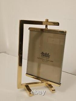 Cadre en laiton poli attribué à Paul Lobel, Design années 1950