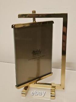 Cadre en laiton poli attribué à Paul Lobel, Design années 1950