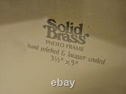 Cadre en laiton poli attribué à Paul Lobel, Design années 1950