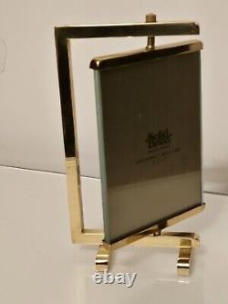 Cadre en laiton poli attribué à Paul Lobel, Design années 1950