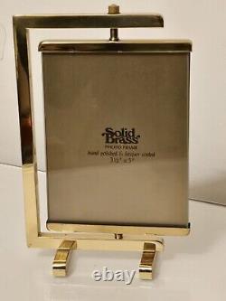 Cadre en laiton poli attribué à Paul Lobel, Design années 1950