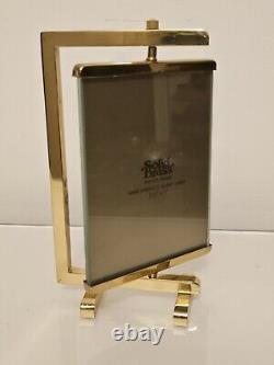 Cadre en laiton poli attribué à Paul Lobel, Design années 1950