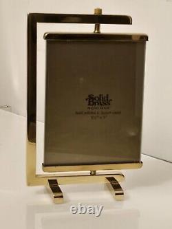 Cadre en laiton poli attribué à Paul Lobel, Design années 1950